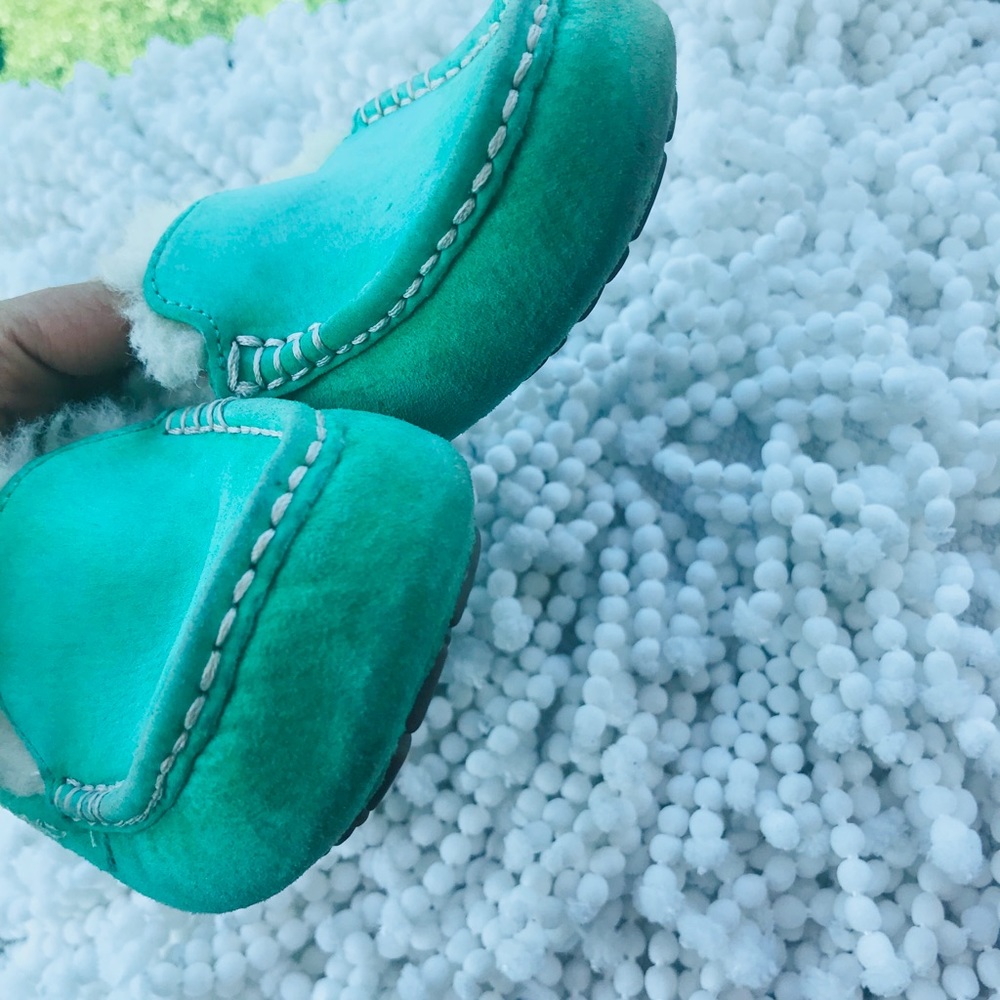 Ugg Ansley womans Teal Slippers Size 7 - Picture 5 of 8